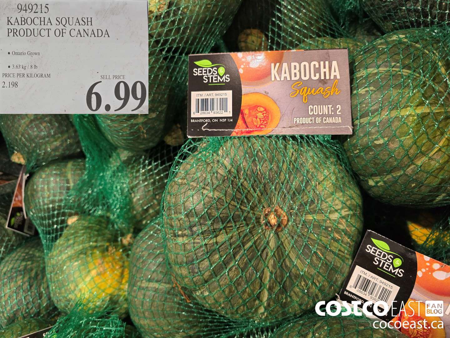 949215 KABOCHA SQUASH PRODUCT OF CANADA $6.99
