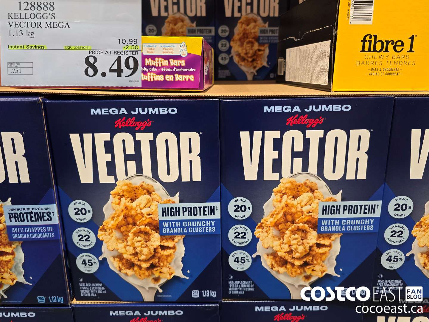128888 KELLOGG'S VECTOR 1.13 KG ($2.50 INSTANT SAVINGS EXPIRES ON 2025-09-21) $8.49