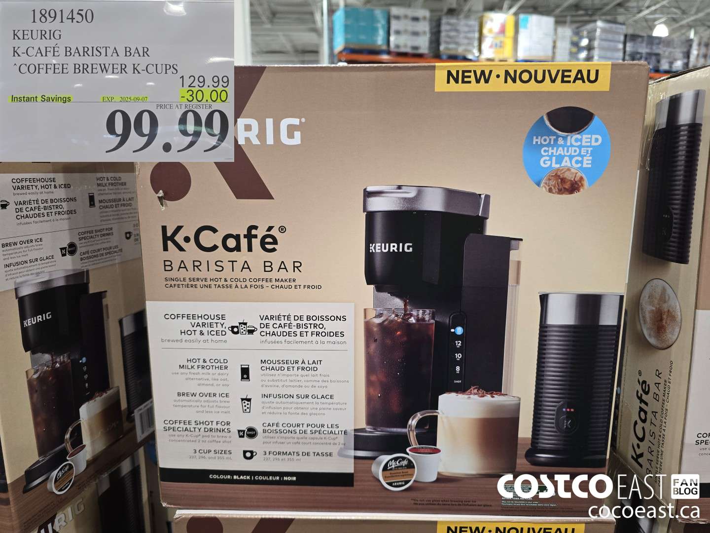 1891450 KEURIG K CAFE BARISTA BAR COFFEE BREWER ($30.00 INSTANT SAVINGS EXPIRES ON 2025-09-07) $99.99