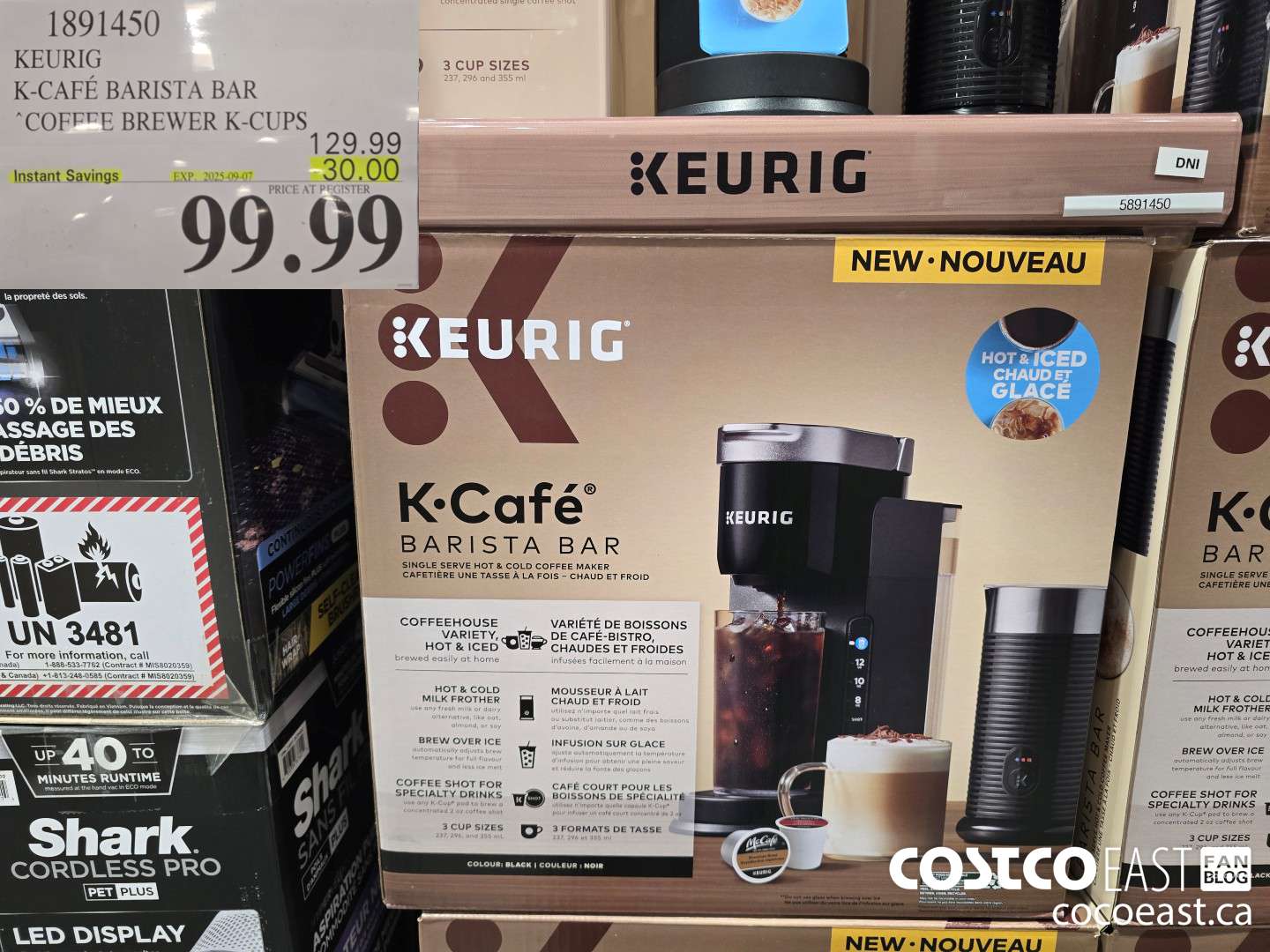 1891450 KEURIG K CAFE BARISTA BAR COFFEE BREWER ($30.00 INSTANT SAVINGS EXPIRES ON 2025-09-07) $99.99
