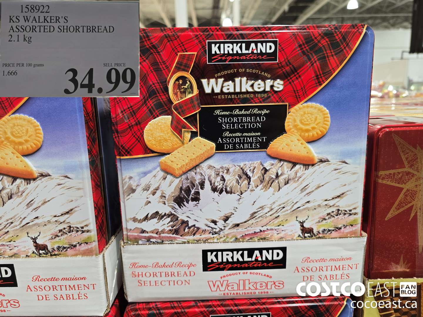 158922 KIRKLAND SIGNATURE ASSORTED SHORTBREAD 2.1 kg $34.99