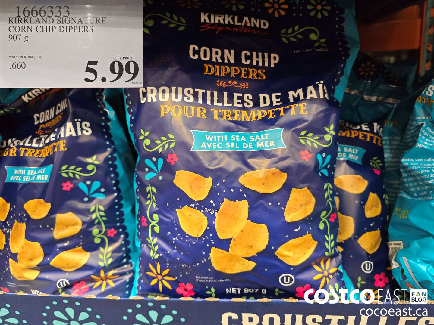 1666333 KIRKLAND SIGNATURE CORN CHIP DIPPERS 907 g $5.99