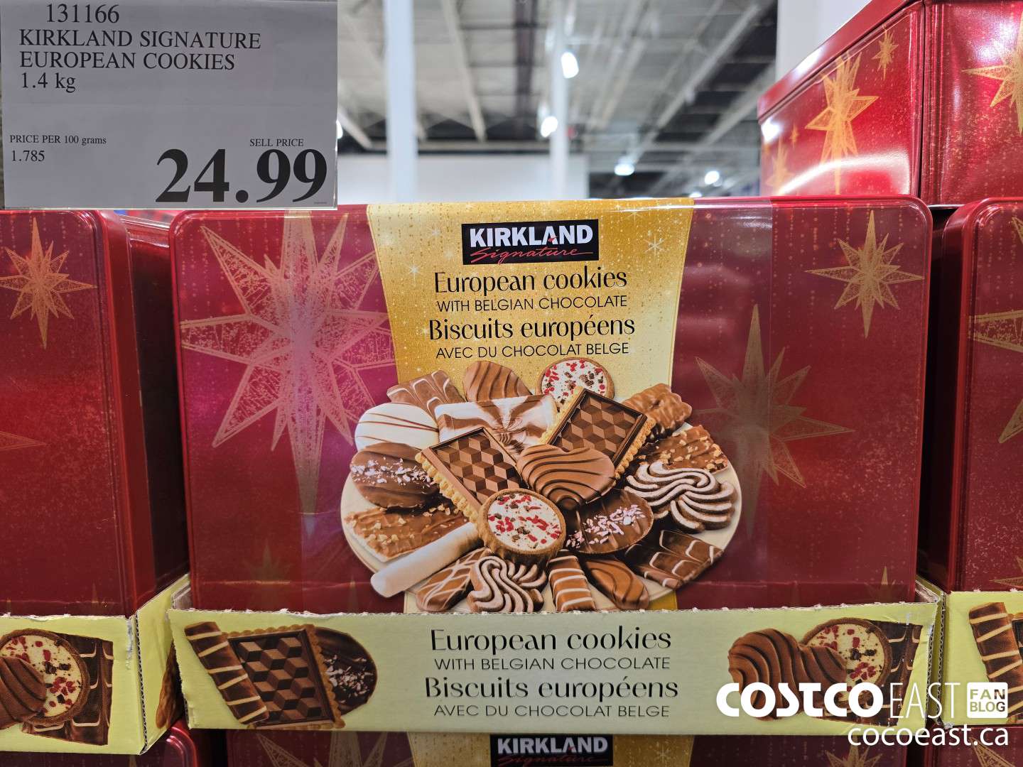 131166 KIRKLAND SIGNATURE EUROPEAN COOKIES 1.4 kg $24.99