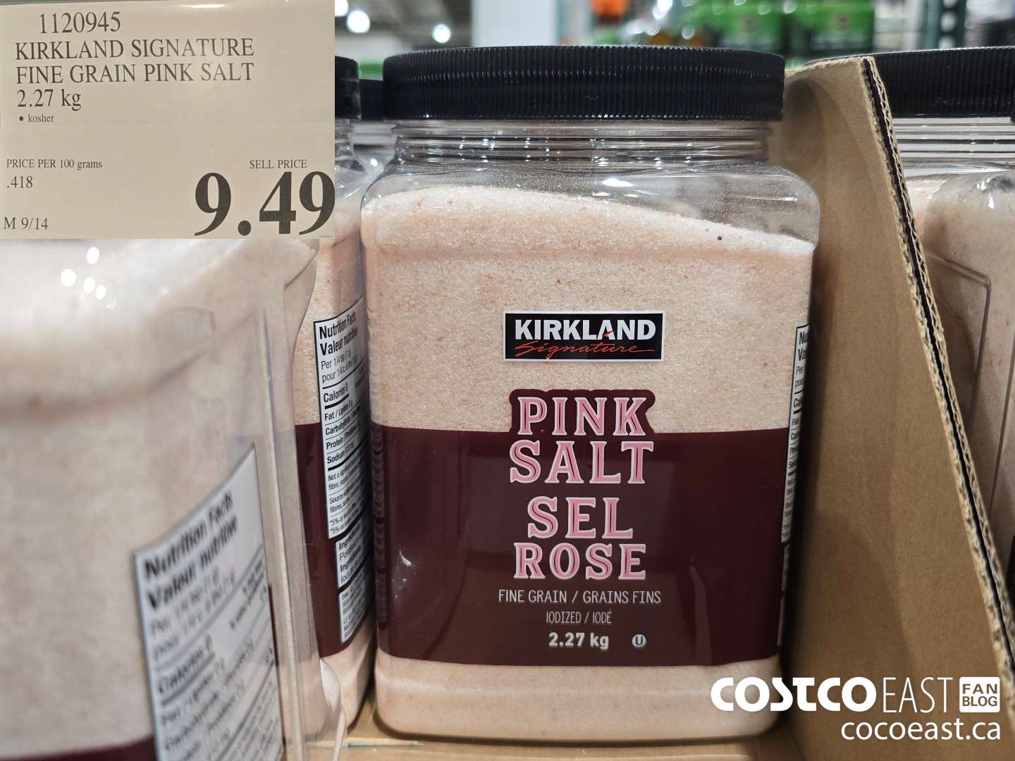 1120945 KIRKLAND SIGNATURE FINE GRAIN PINK SALT 2.27 KG $9.49
