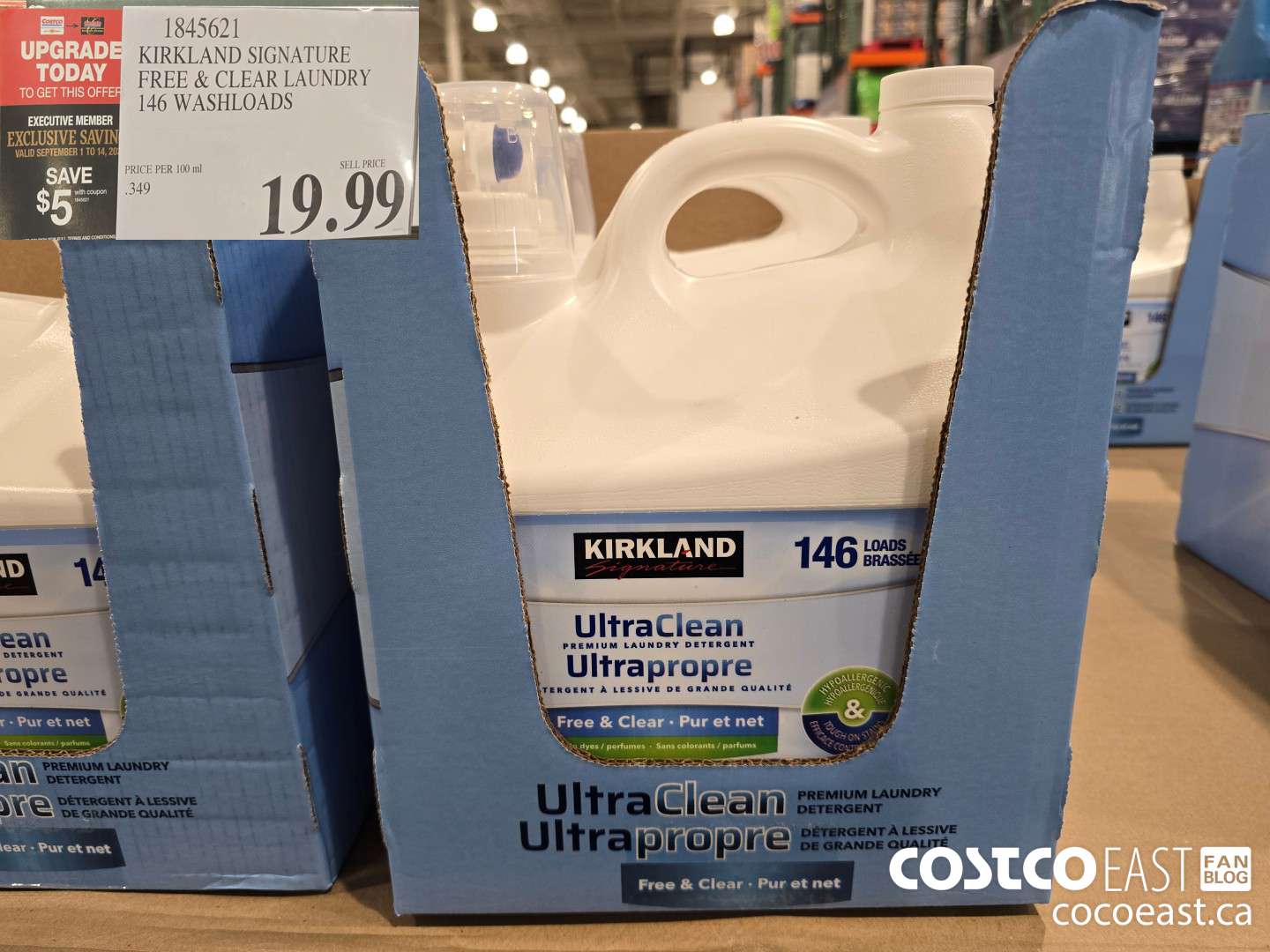 1845621 KIRKLAND SIGNATURE FREE & CLEAR 146 WASHLOADS ($5.00 INSTANT SAVINGS EXPIRES ON 2025-09-14) $14.99