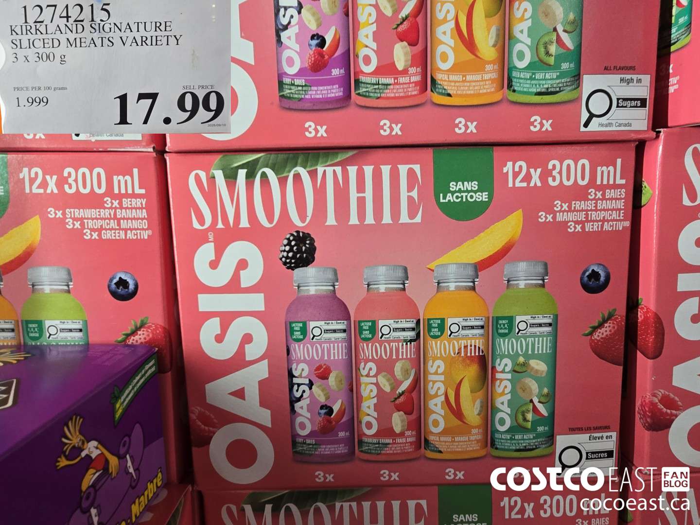 1274215 KIRKLAND SIGNATURE SLICED MEAT VARIETY 3 X 300 G $17.99