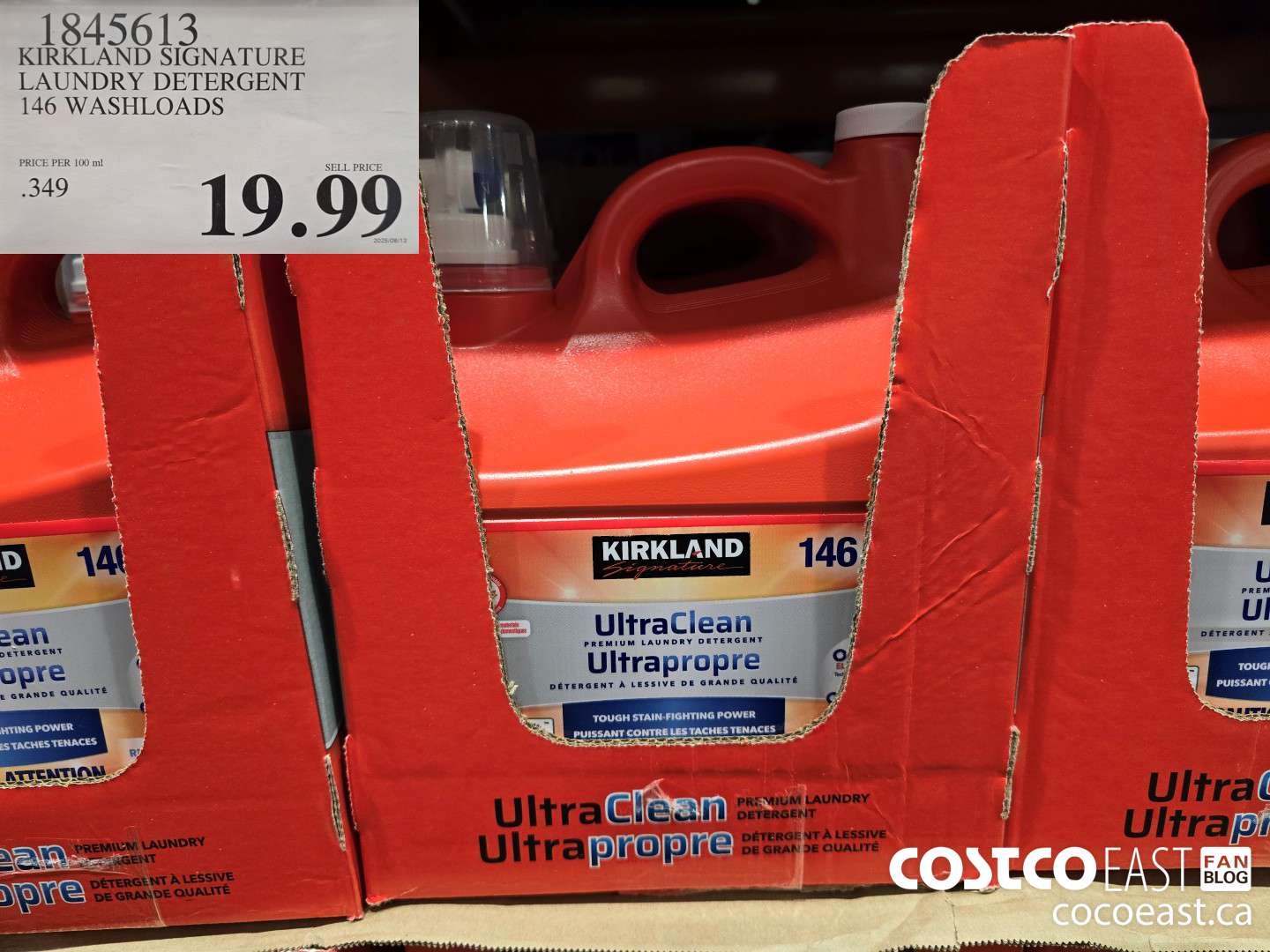1845613 KIRKLAND SIGNATURE ULTRA CLEAN 146 WASHLOADS $19.99