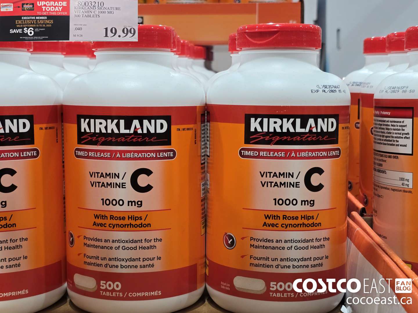 8003210 KIRKLAND SIGNATURE VITAMIN C 1000 MG 500 TABLETS ($6.00 INSTANT SAVINGS EXPIRES ON 2025-09-28) $13.99