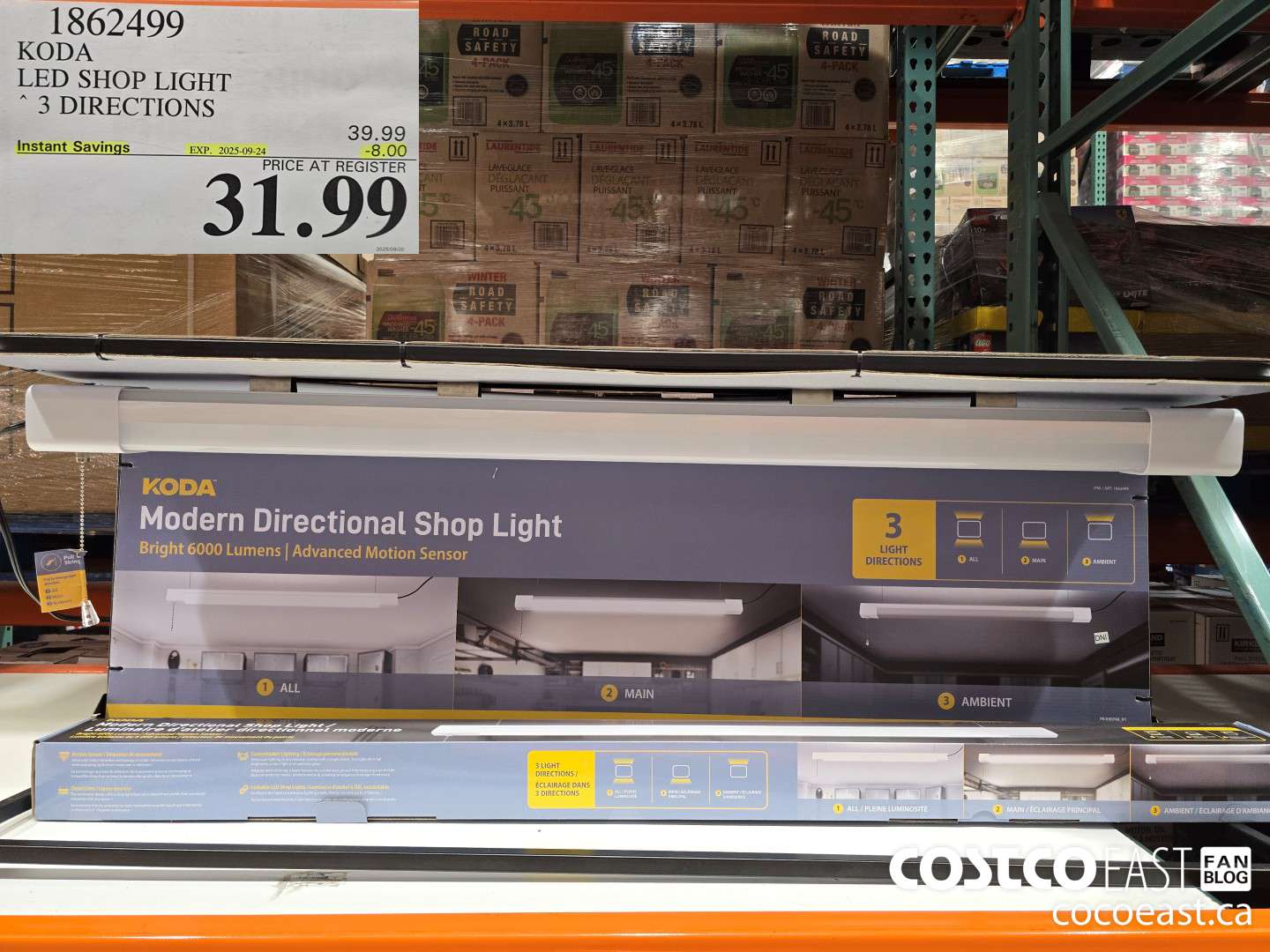 1862499 KODA LED SHOP LIGHT * 3 DIRECTIONS ($8.00 INSTANT SAVINGS EXPIRES ON 2025-09-24) $31.99