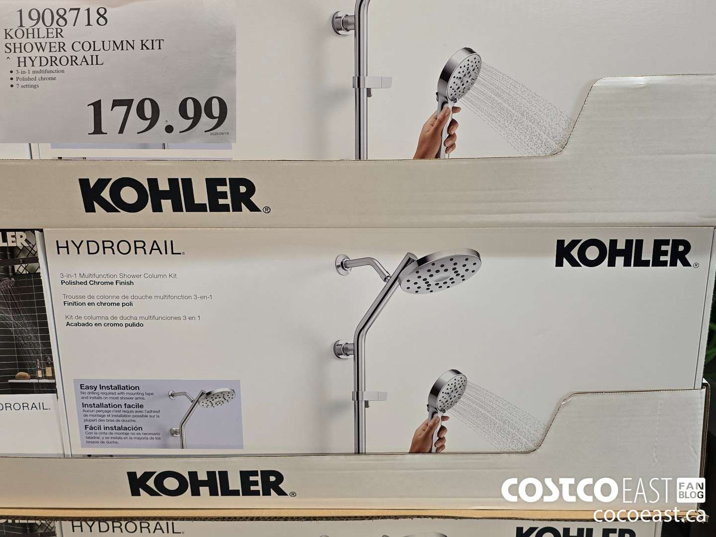 1908718 KOHLER SHOWER COLUMN KIT * HYDRORAIL $179.99