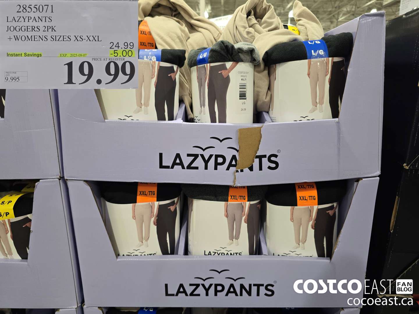 2855071 LAZYPANTS JOGGERS 2PK +WOMENS SIZES XS-XXL ($5.00 INSTANT SAVINGS EXPIRES ON 2025-09-07) $19.99