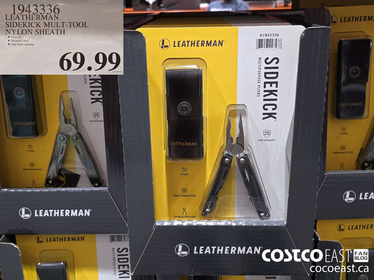 1943336 LEATHERMAN SIDEKICK MULT-TOOL NYLON SHEATH $69.99