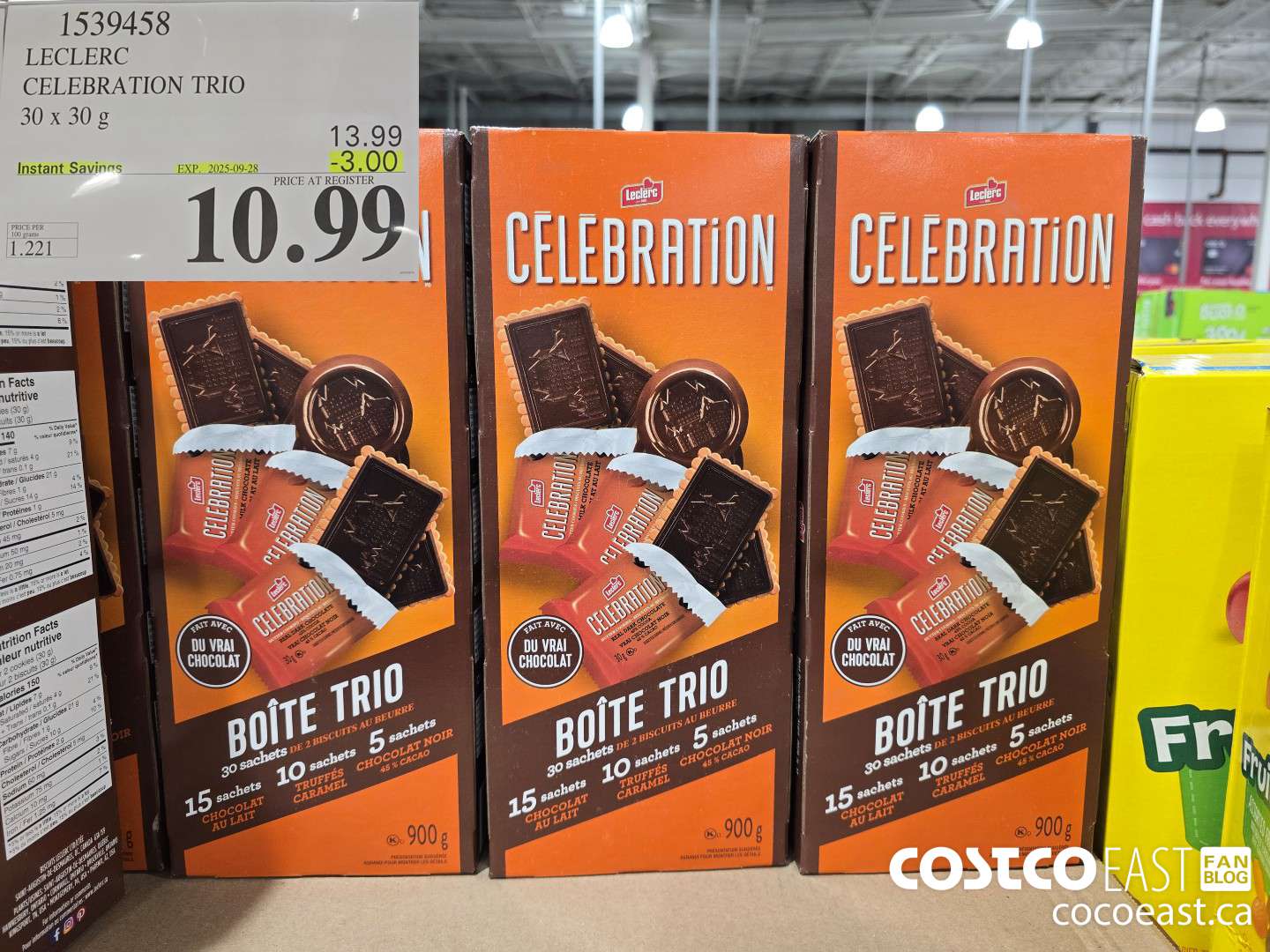 1539458 LECLERC CELEBRATION TRIO 30 x 30g ($3.00 INSTANT SAVINGS EXPIRES ON 2025-09-28) $10.99