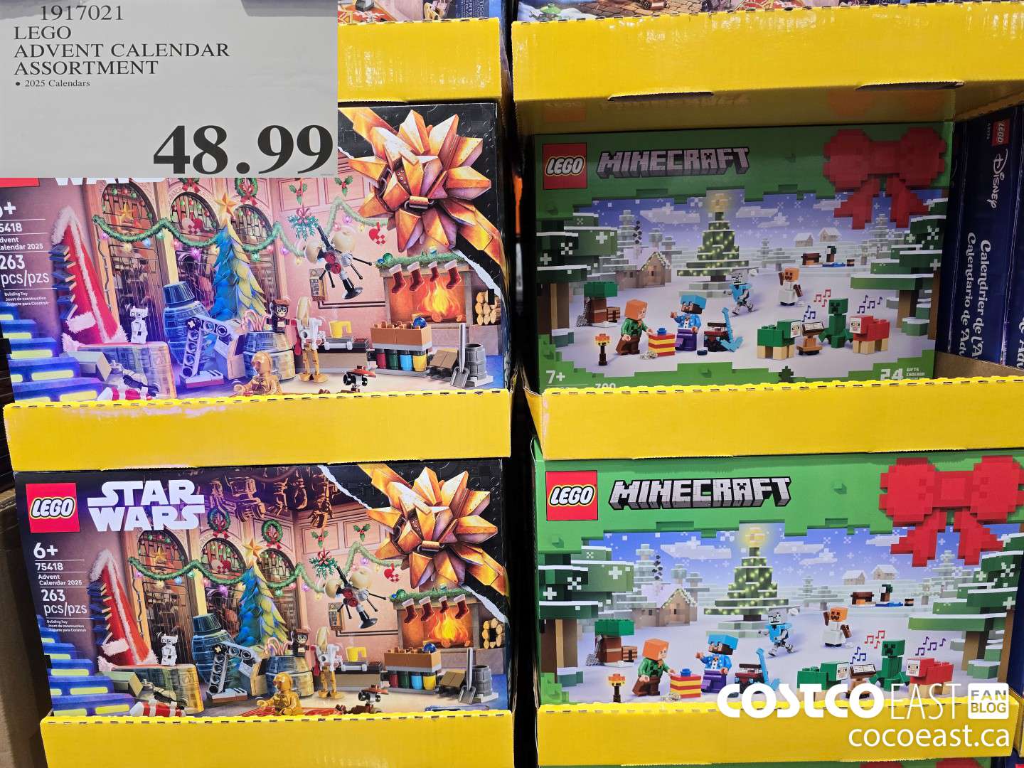 1917021 LEGO ADVENT CALENDAR ASSORTMENT $48.99