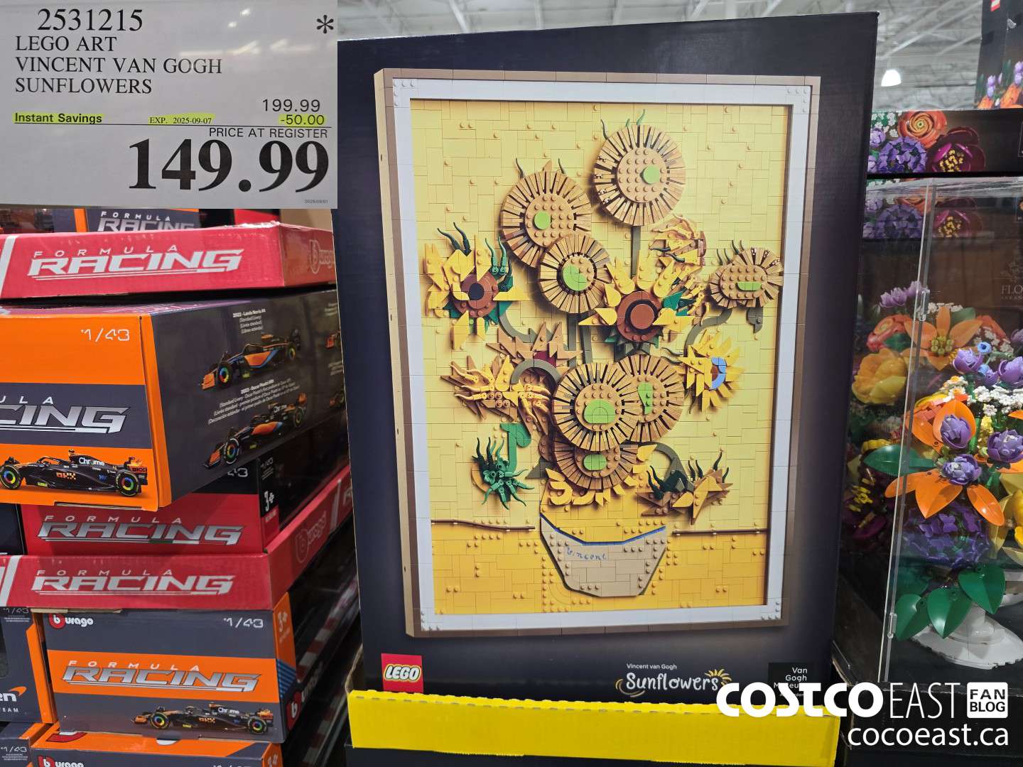 2531215 LEGO ART VINCENT VAN GOGH SUNFLOWERS ($50.00 INSTANT SAVINGS EXPIRES ON 2025-09-07) $149.99