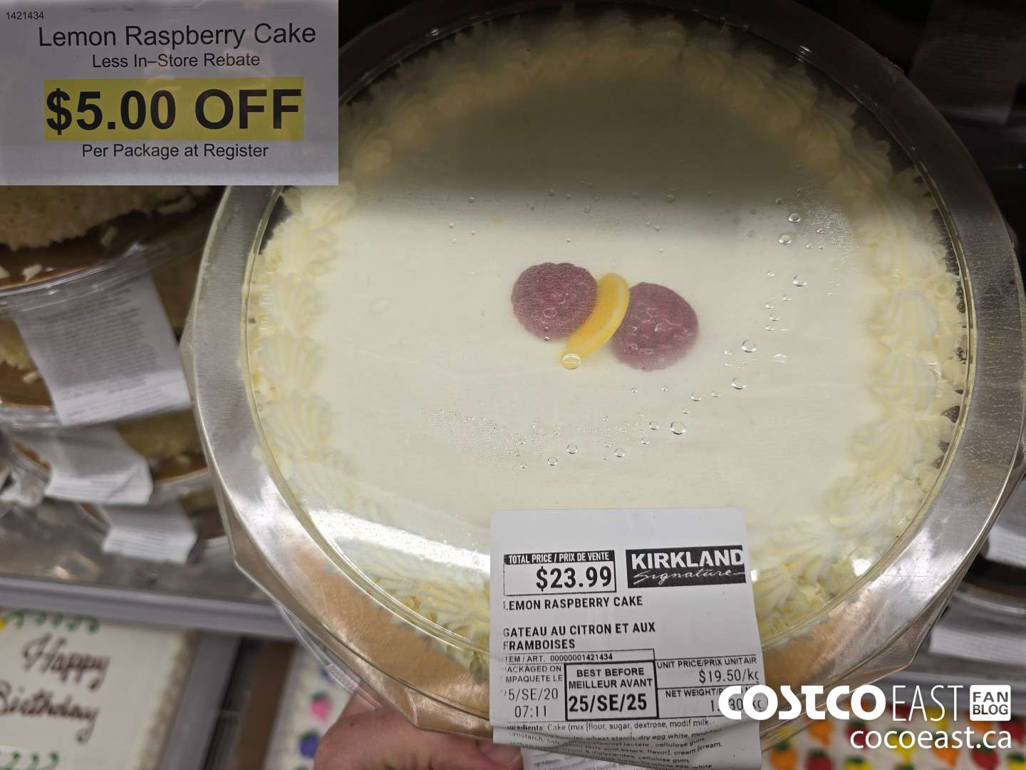1421434 LEMON RASPBERRY CAKE ($5.00 INSTANT SAVINGS)