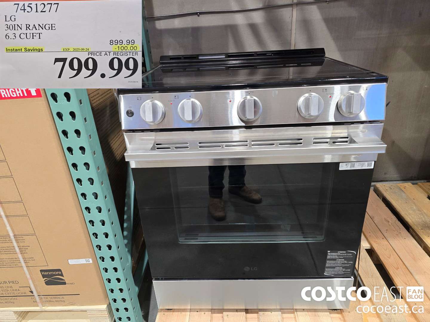 7451277 LG 30IN RANGE 6:3 CUFT ($100.00 INSTANT SAVINGS EXPIRES ON 2025-09-24) $799.99