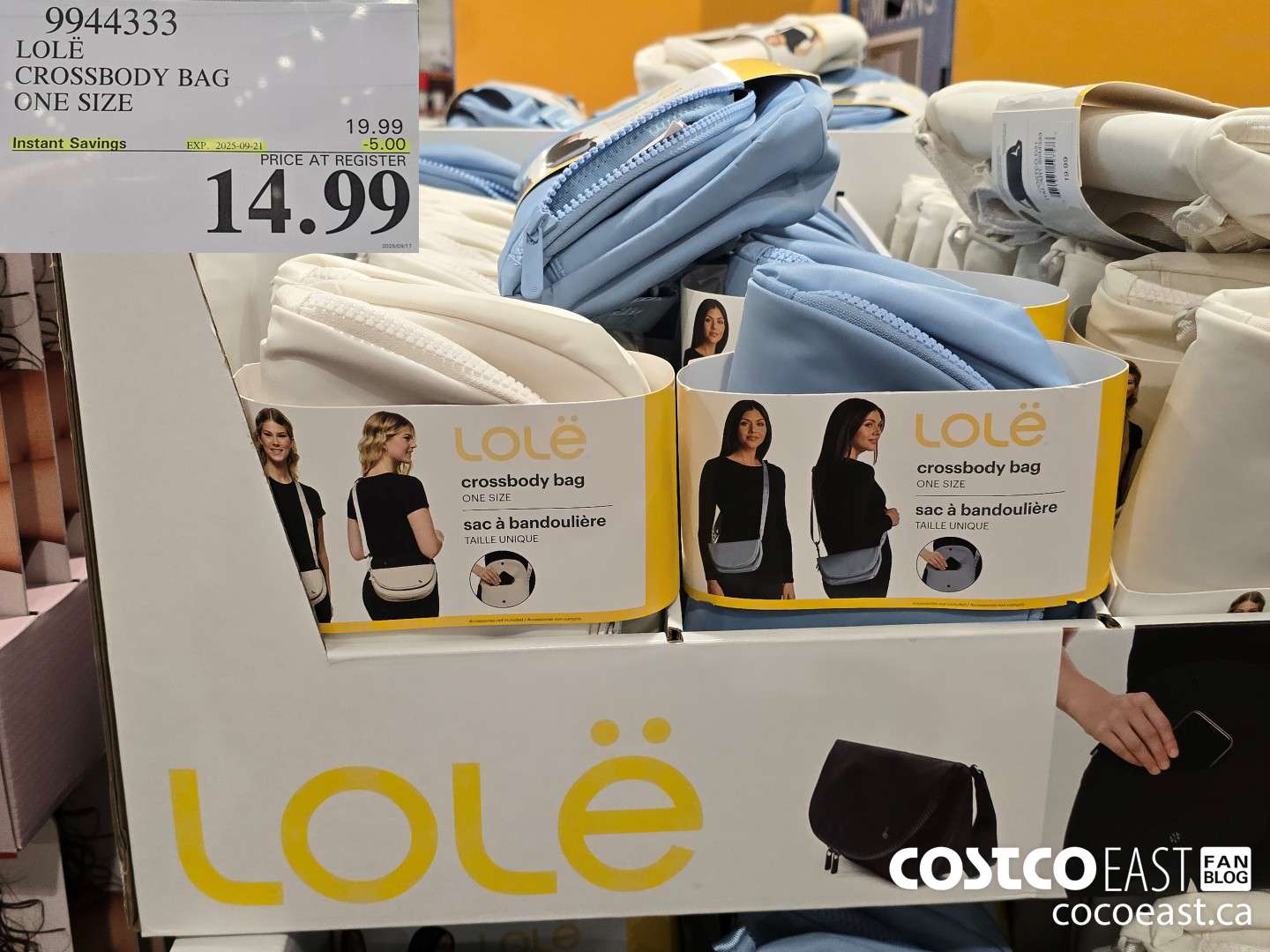 9944333 LOLE CROSSBODY BAG ONE SIZE ($5.00 INSTANT SAVINGS EXPIRES ON 2025-09-21) $14.99