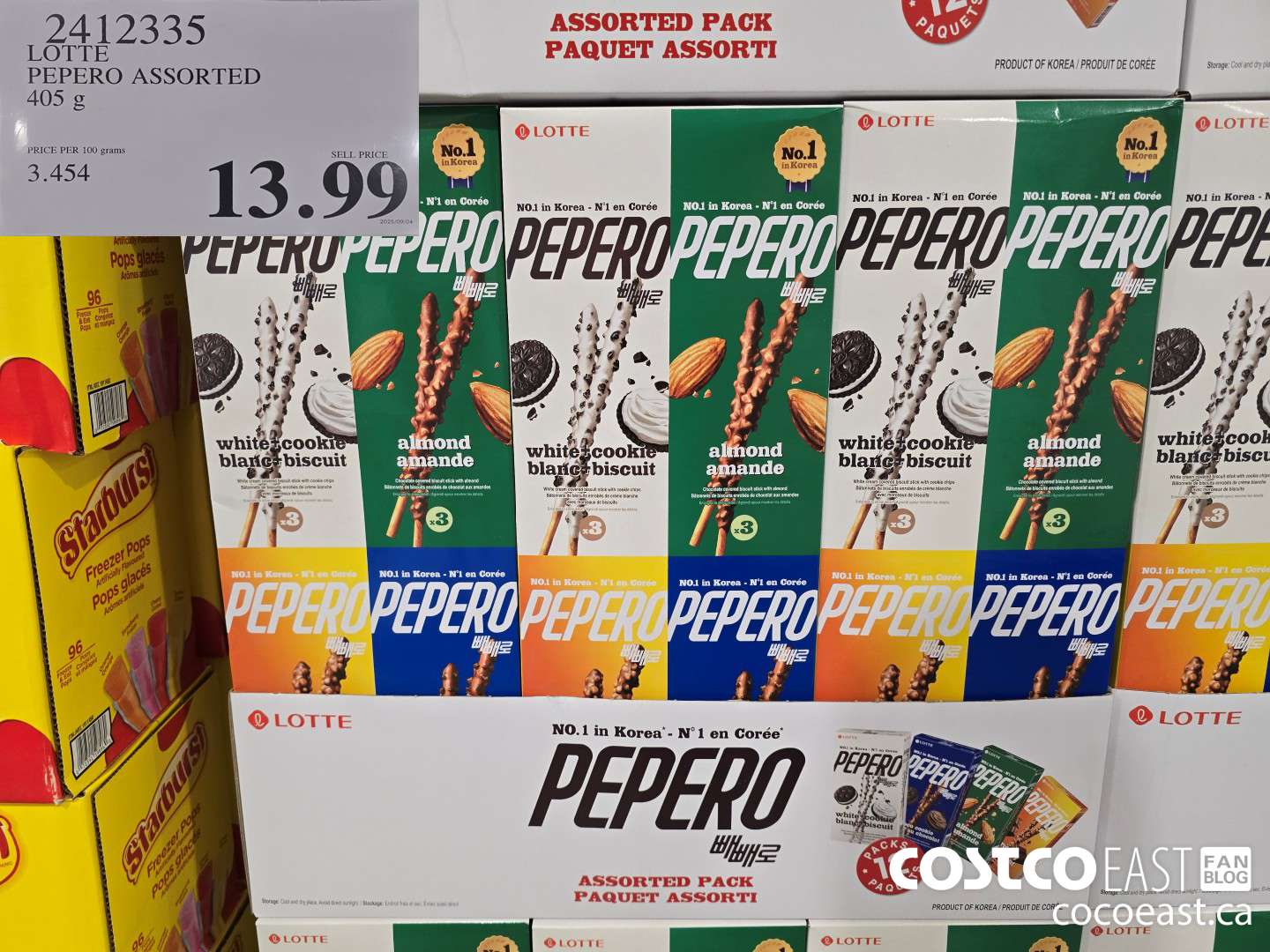 2412335 LOTTE PEPERO ASSORTED 405 g $13.99