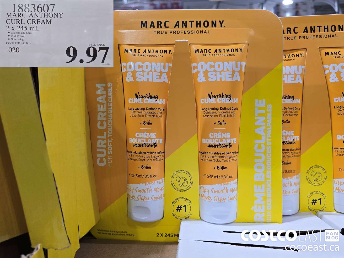 1883607 MARC ANTHONY CURL CREAM 2 X 245 ML $9.97