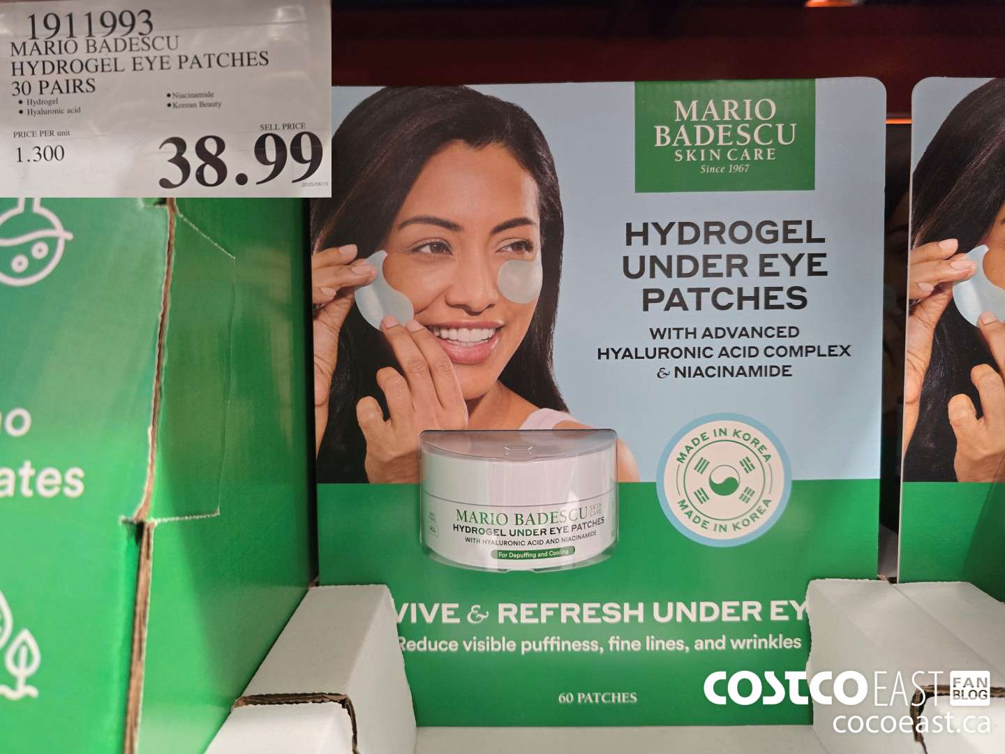 1911993 MARIO BADESCU HYDROGEL EYE PATCHES 30 pairs $38.99
