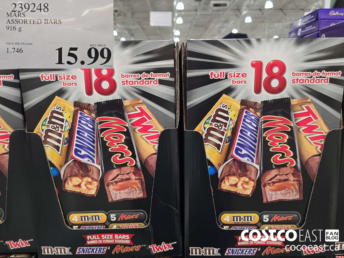 239248 MARS ASSORTED BARS 916 G $15.99