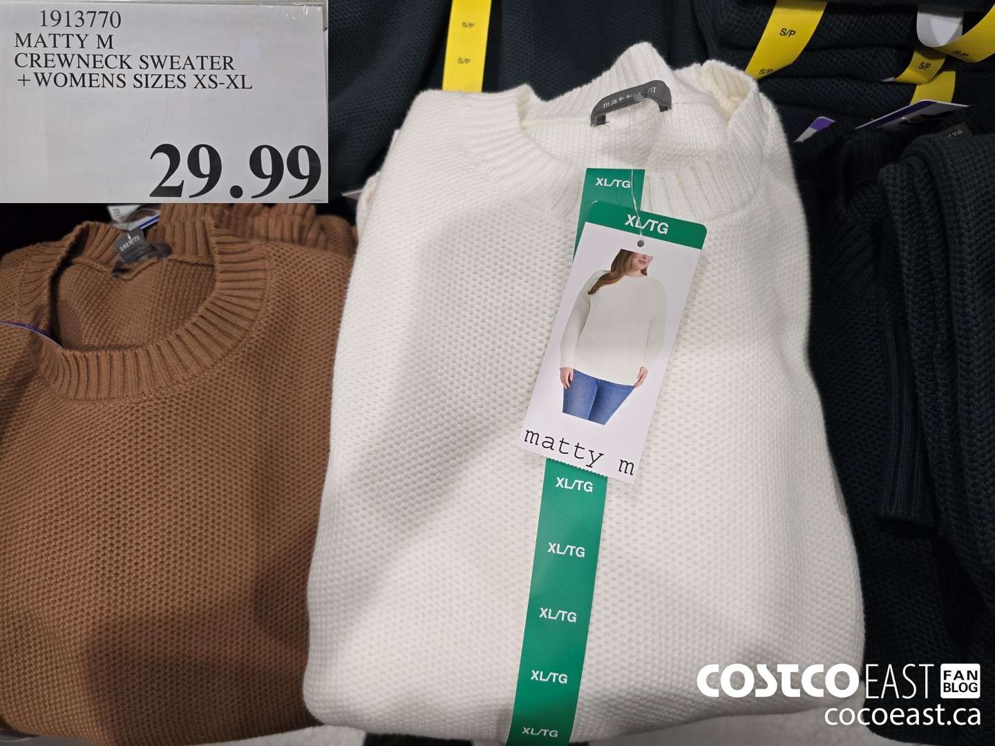 1913770 MATTY M CREWNECK SWEATER +WOMENS SIZES XS-XL $29.99