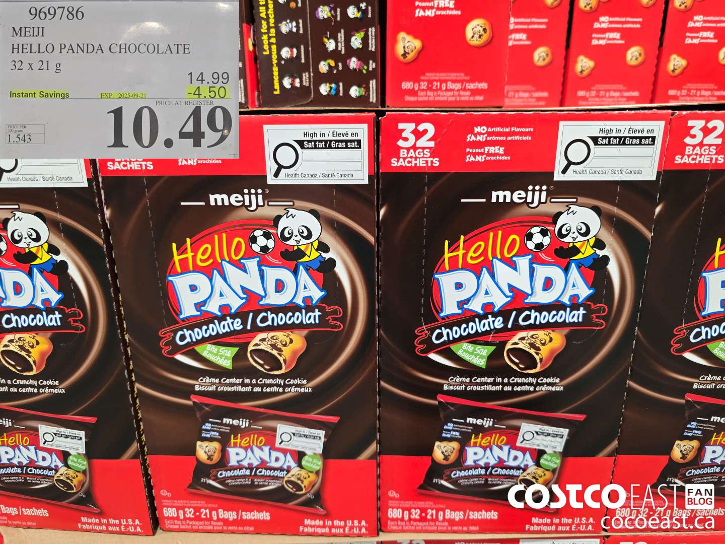 969786 MEIJI HELLO PANDA CHOCOLATE 32 X 21 G ($4.00 INSTANT SAVINGS EXPIRES ON 2025-09-21) $10.49