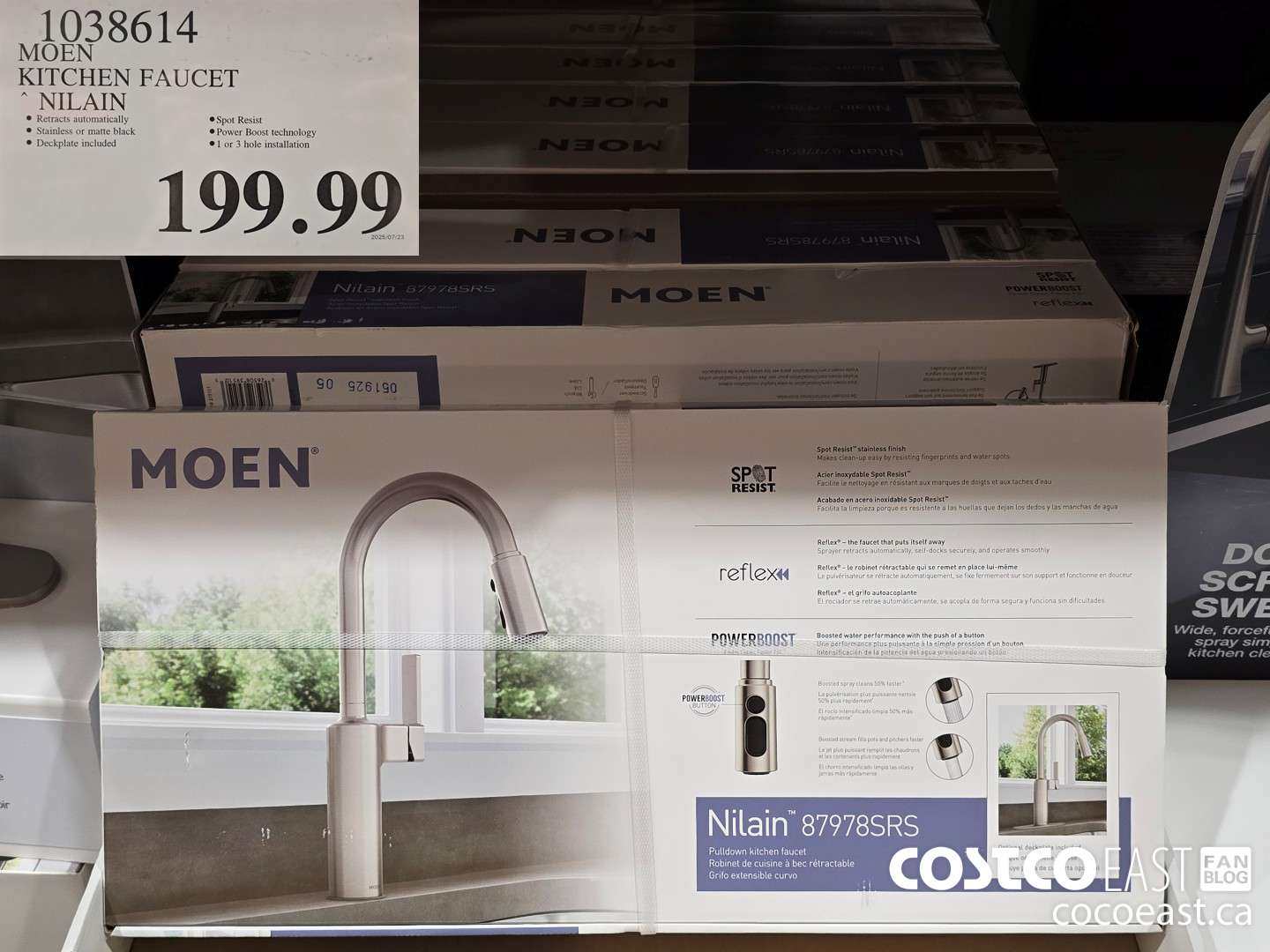 1038614 MOEN KITCHEN FAUCET ~ NILAIN $199.99