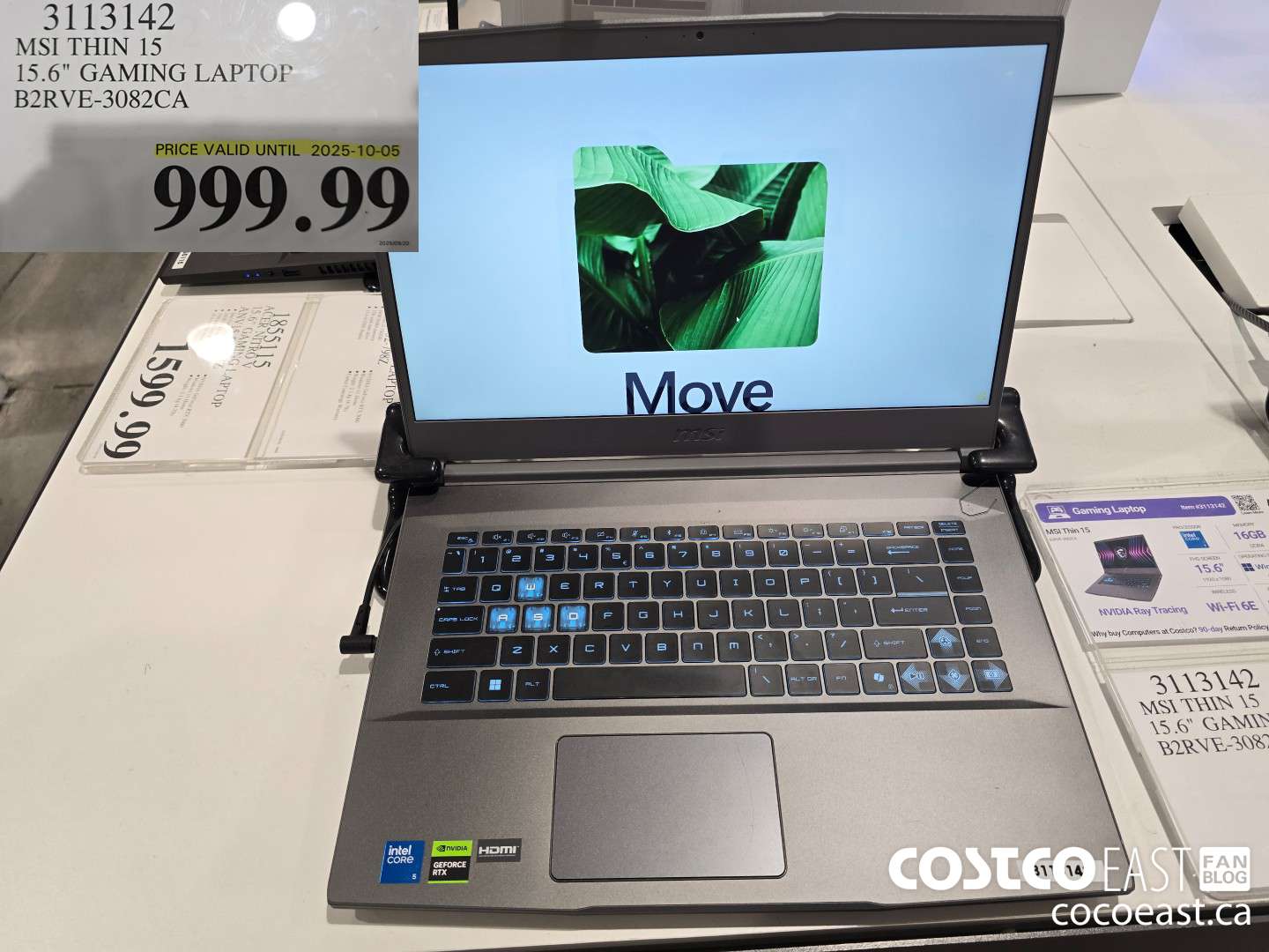 3113142 MSI THIN 15 15.6