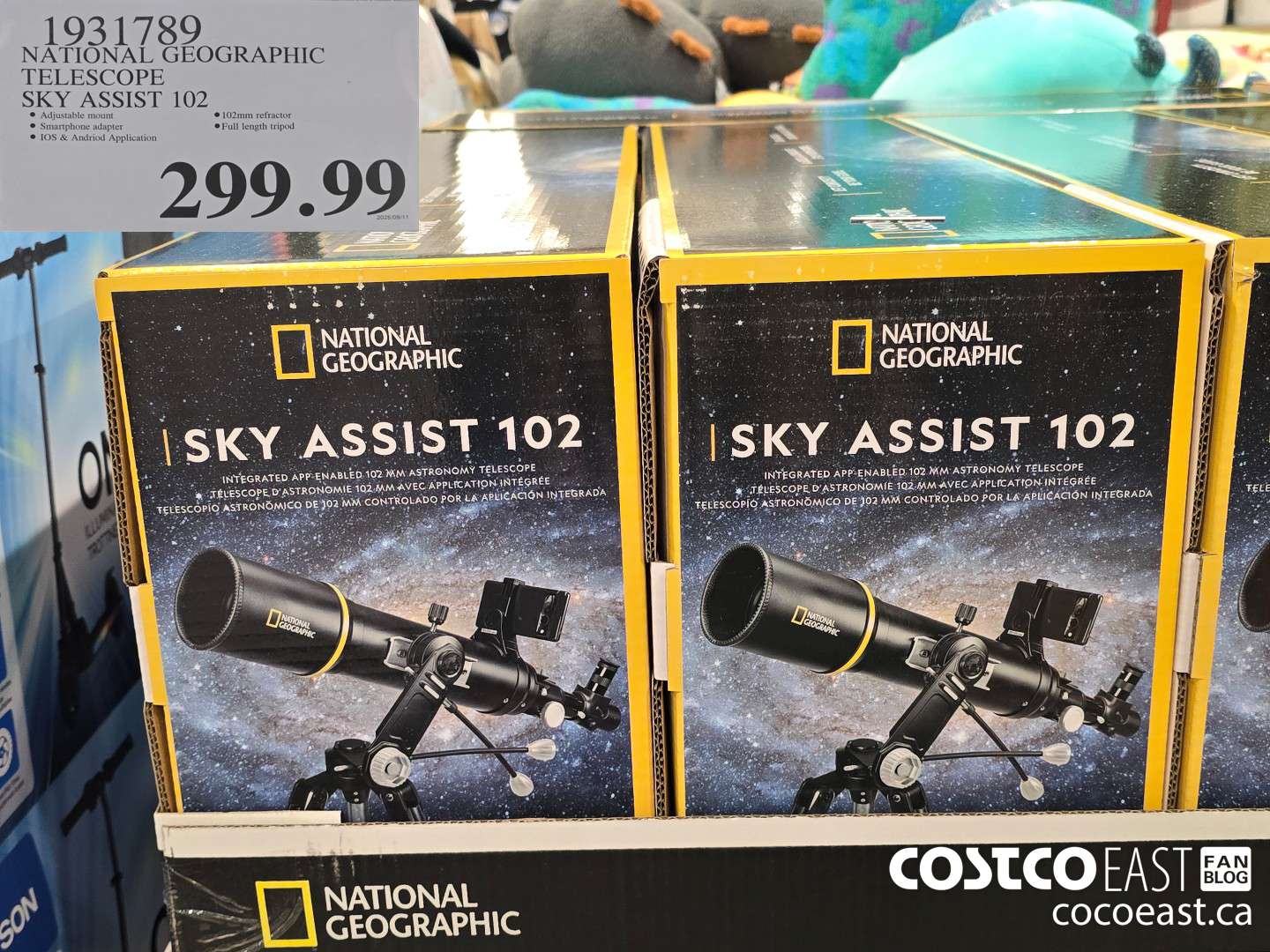 1931789 NATIONAL GEOGRAPHIC TELESCOPE SKY ASSIST 102 $299.99