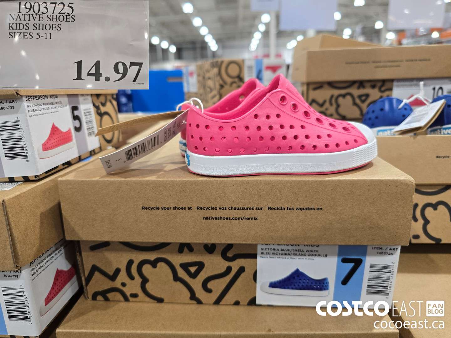 1903725 NATIVE SHOES KIDS SHOES SIZES 5-11 $14.97