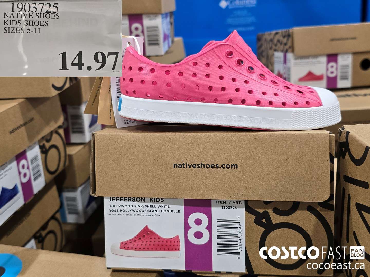 1903725 NATIVE SHOES KIDS SHOES SIZES 5-11 $14.97