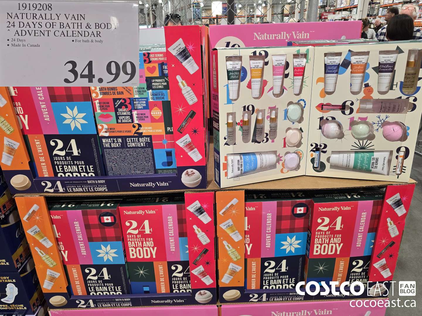 1919208 NATURALLY VAIN 24 DAYS OF BATH & BODY ADVENT CALENDAR $34.99