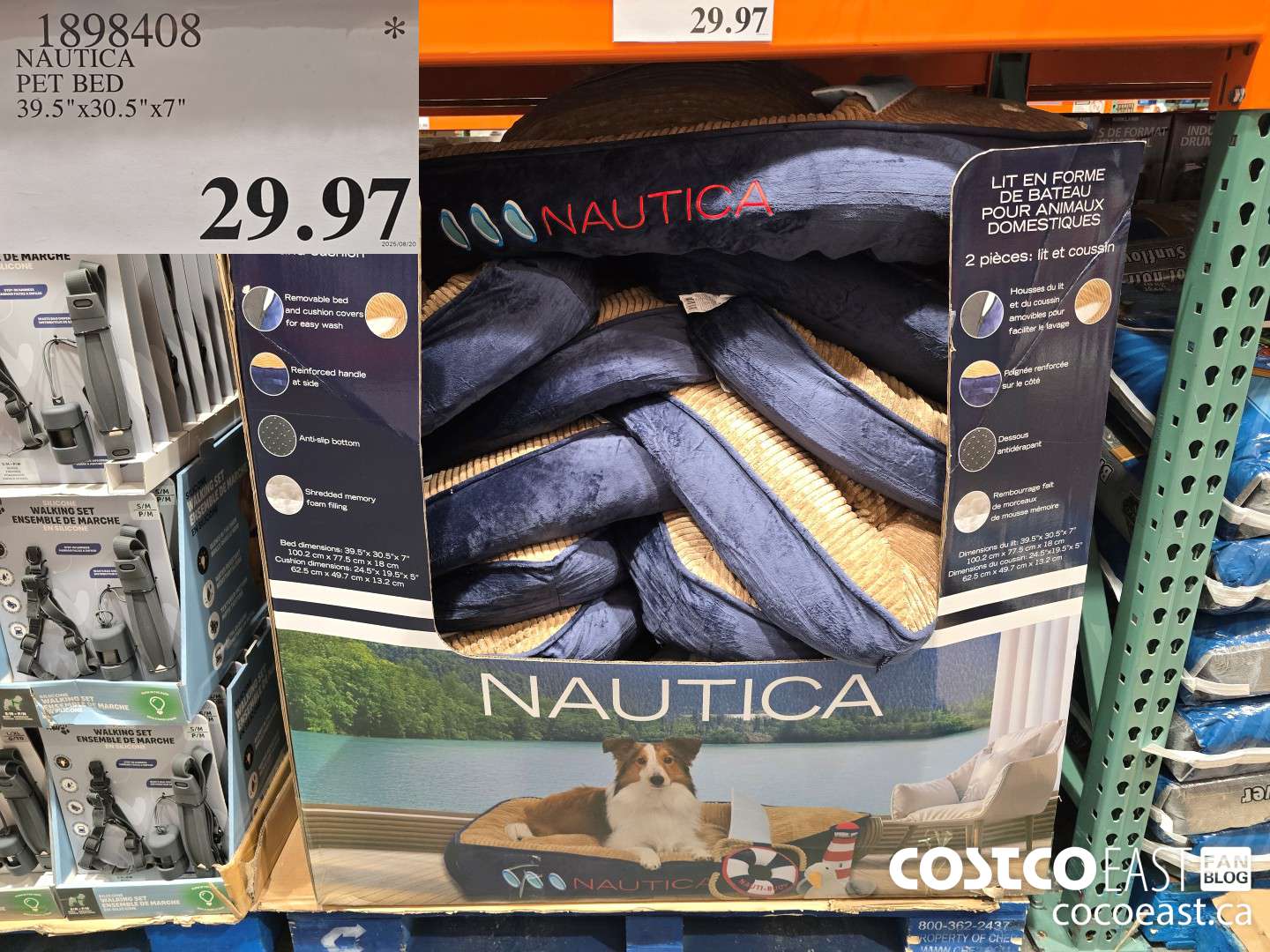 1898408 NAUTICA PET BED $29.97