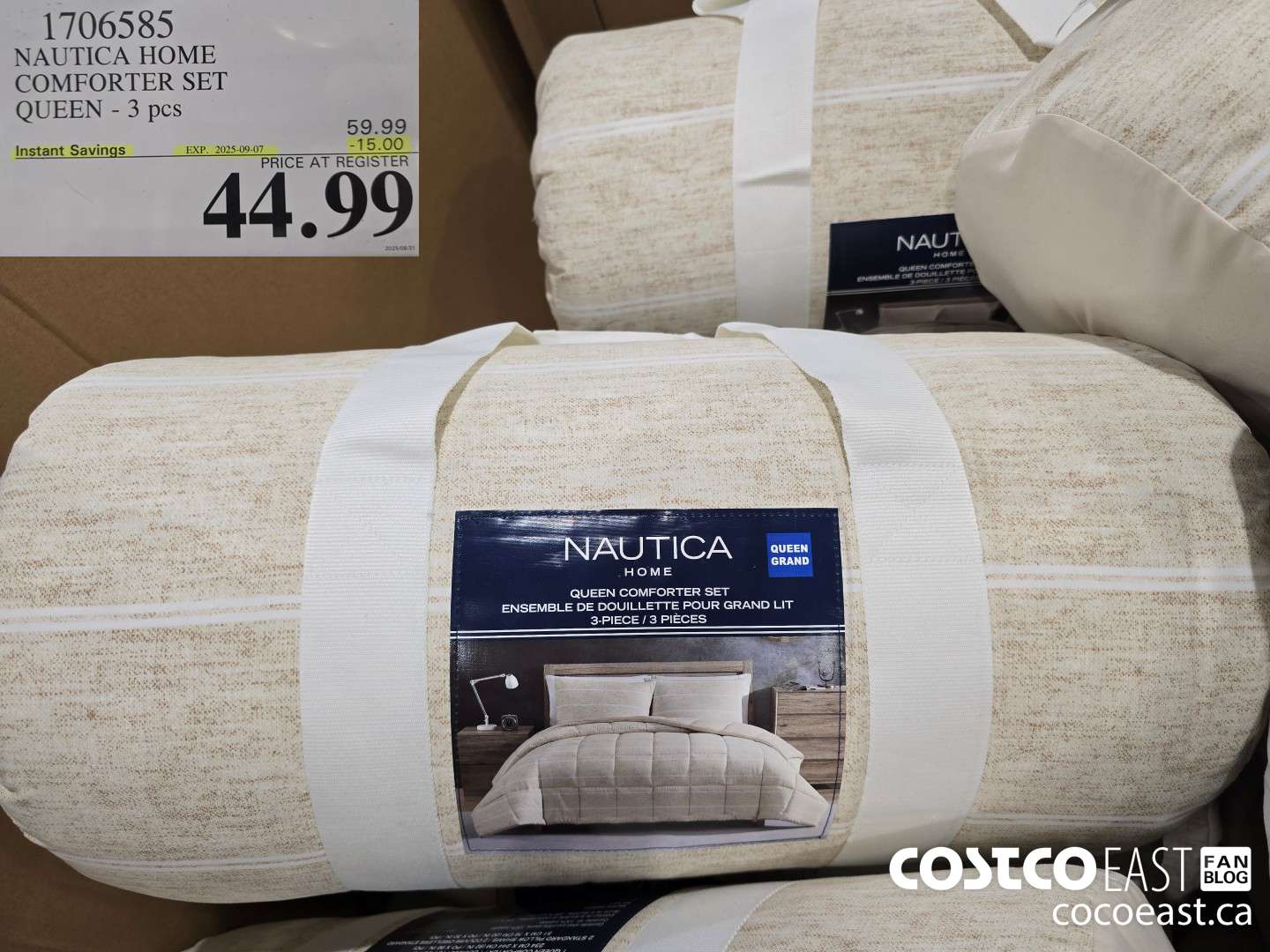 1706585 NAUTICA COMFORTER SET QUEEN - 3 PC ($15.00 INSTANT SAVINGS EXPIRES ON 2025-09-07) $44.99