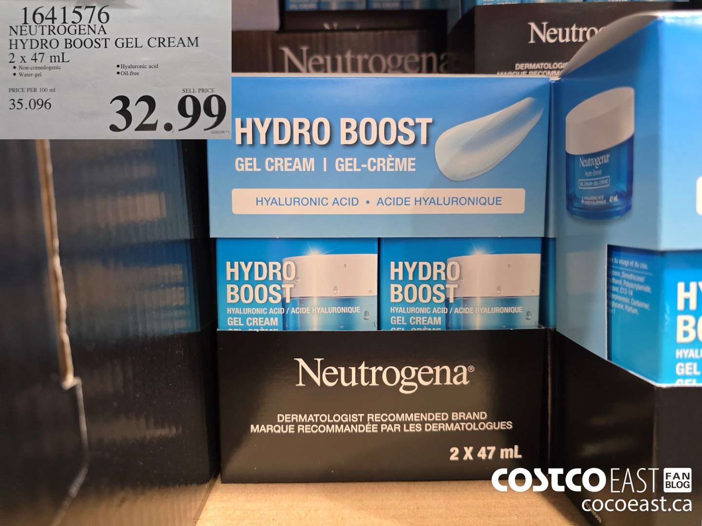 1641576 NEUTROGENA HYDROBOOST GEL CREAM 2 X 47ML $32.99