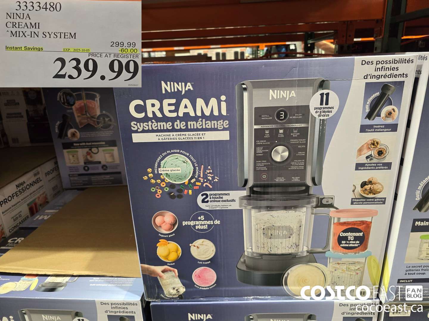 3333480 NINJA CREAMI MIX-IN SYSTEM ($60.00 INSTANT SAVINGS EXPIRES ON 2025-10-05) $239.99