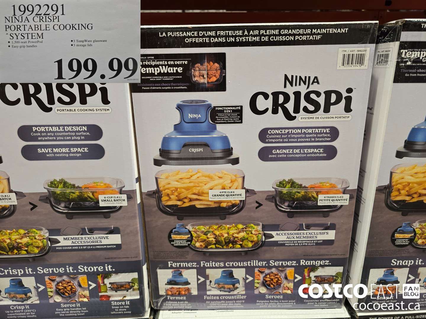 1992291 NINJA CRISPI PORTABLE COOKING SYSTEM $199.99