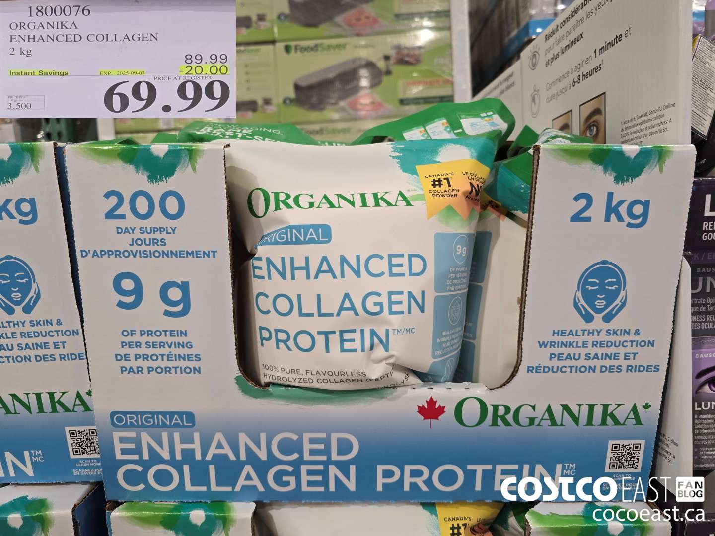 1800076 ORGANIKA ENHANCED COLLAGEN 2kg ($20.00 INSTANT SAVINGS EXPIRES ON 2025-09-07) $69.99