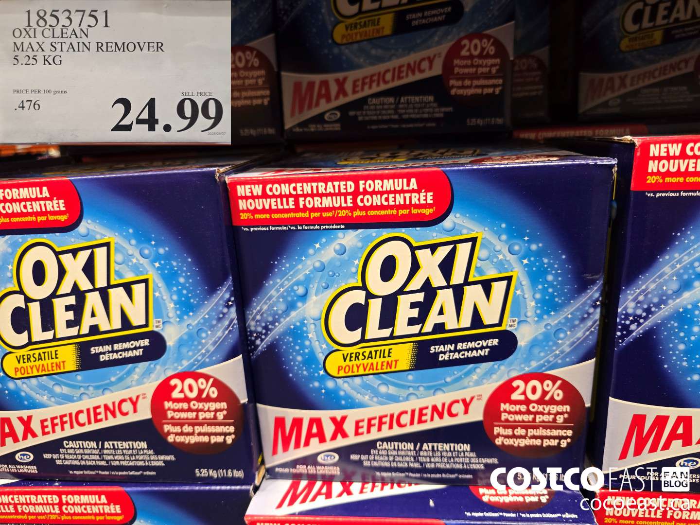 1853751 OXI CLEAN MAX STAIN REMOVER 5.25 KG $24.99