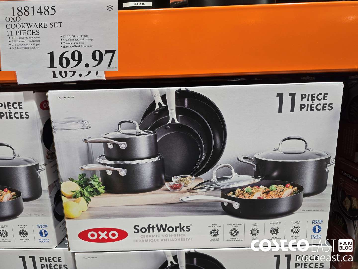 1881485 OXO COOKWARE SET 11 PIECES $169.97