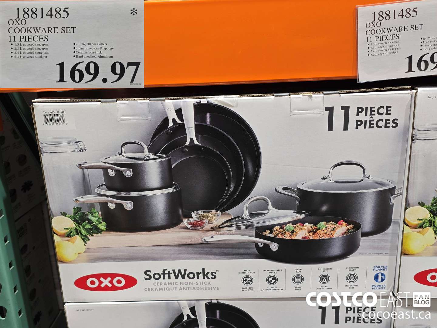 1881485 OXO COOKWARE SET 11 PIECES $169.97