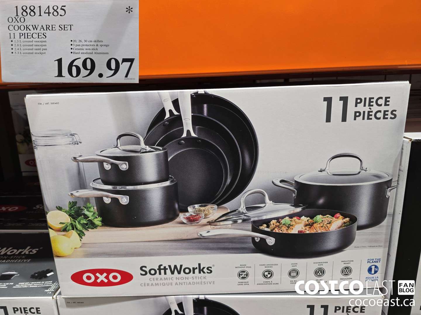 1881485 OXO COOKWARE SET 11 PIECES $169.97