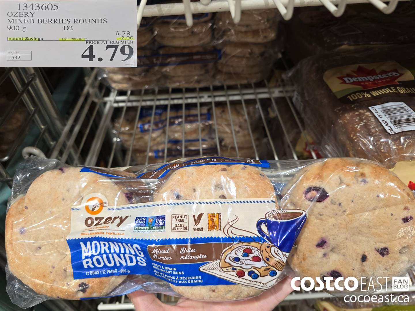 1343605 OZERY MIXED BERRIES ROUNDS 900 g ($2.00 INSTANT SAVINGS EXPIRES ON 2025-09-07) $4.79