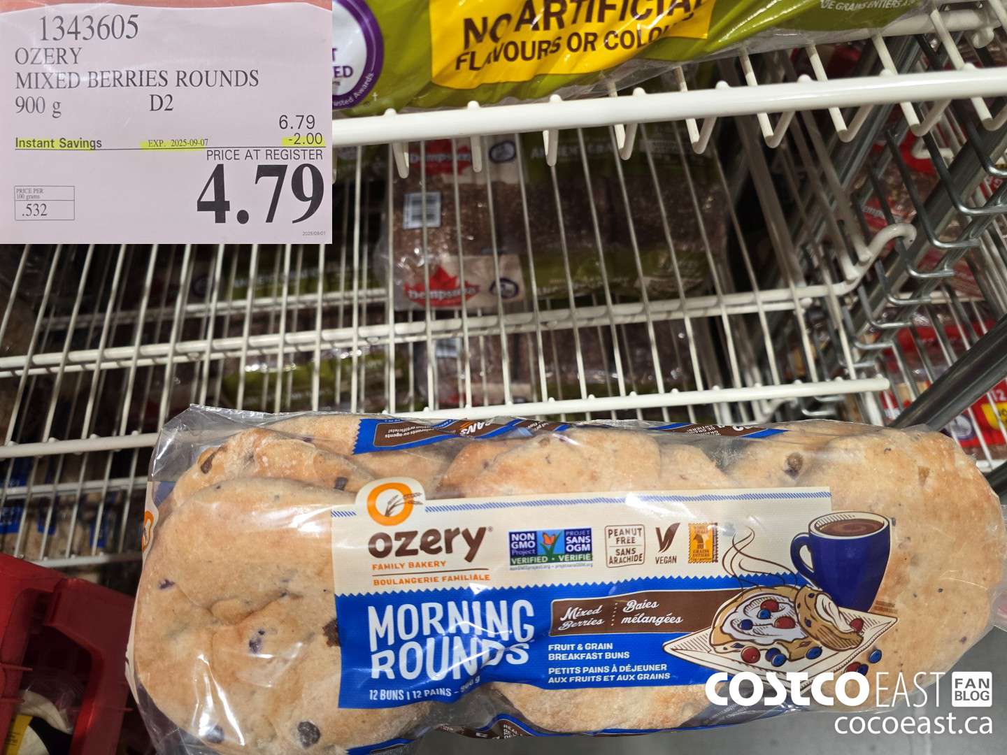 1343605 OZERY MIXED BERRIES ROUNDS 900 g ($2.00 INSTANT SAVINGS EXPIRES ON 2025-09-07) $4.79