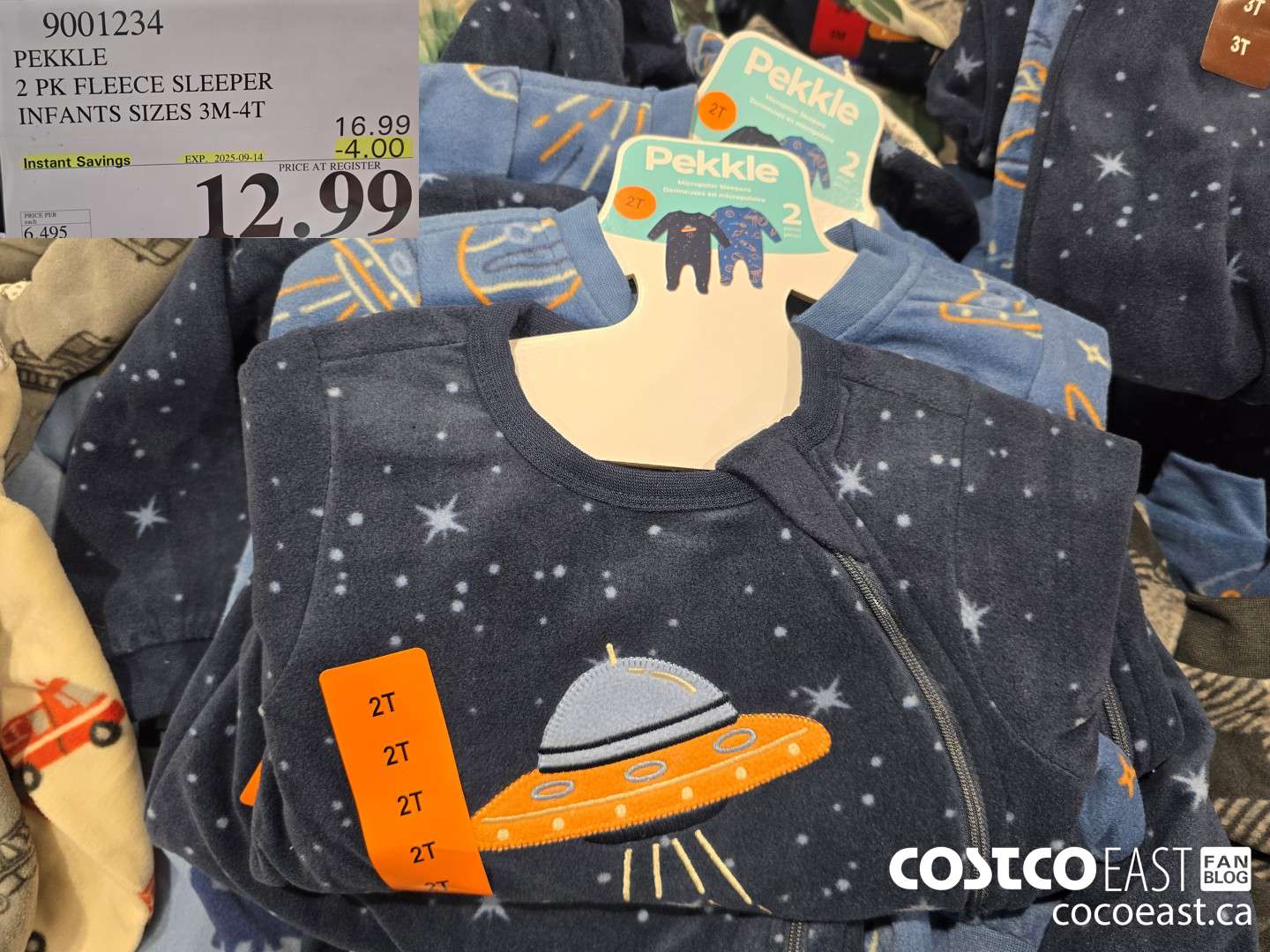 9001234 PEKKLE FLEECE SLEEPER INFANTS SIZES 3M-4T ($4.00 INSTANT SAVINGS EXPIRES ON 2025-09-14) $12.99