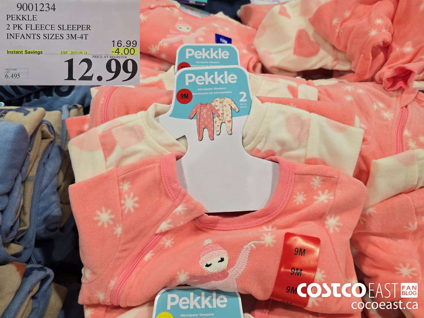 9001234 PEKKLE FLEECE SLEEPER INFANTS SIZES 3M-5T ($4.00 INSTANT SAVINGS EXPIRES ON 2025-09-14) $12.99