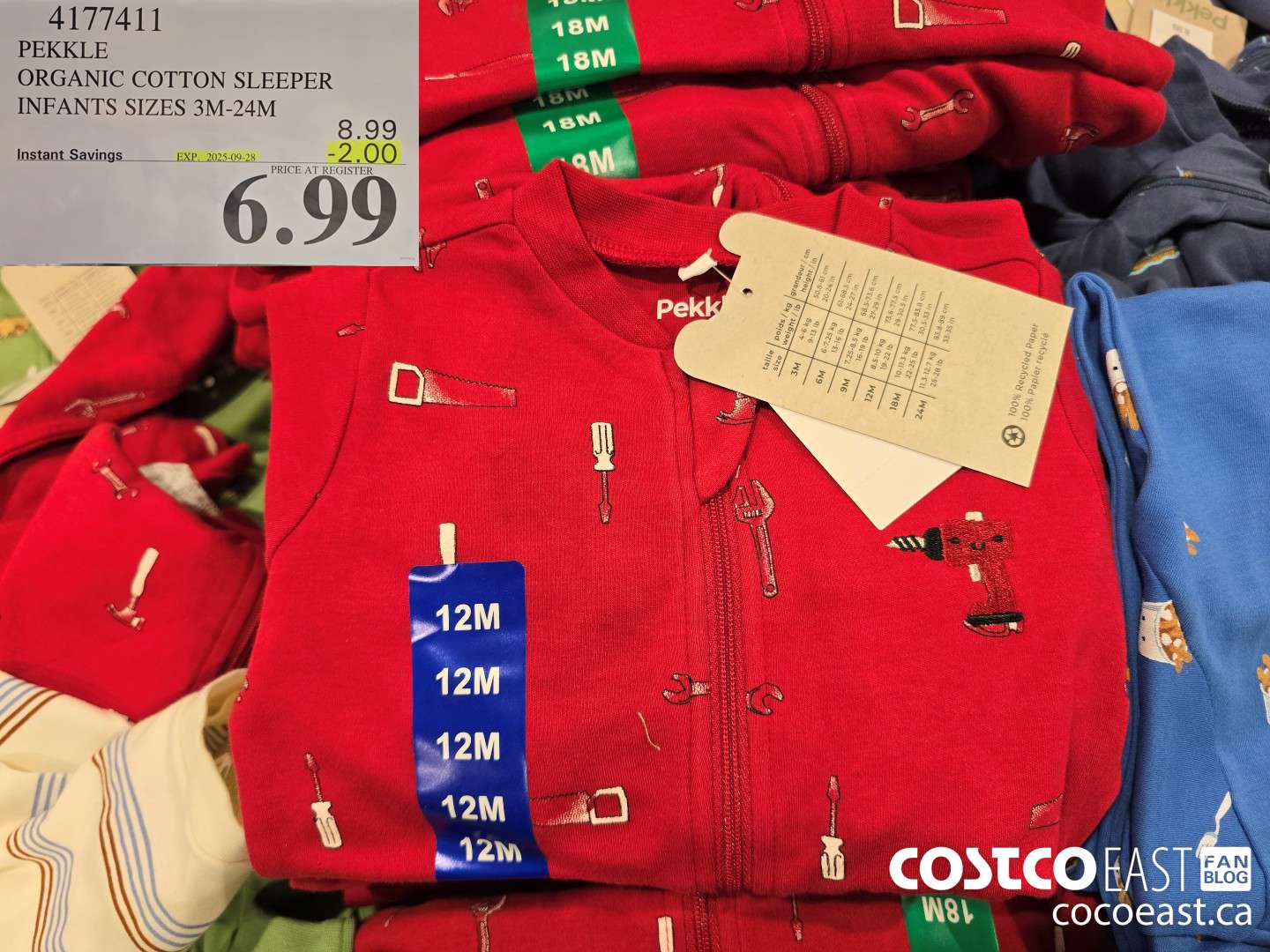 4177411 PEKKLE ORGANIC COTTON SLEEPER INFANTS SIZES 3M-24M ($2.00 INSTANT SAVINGS EXPIRES ON 2025-09-28) $6.99