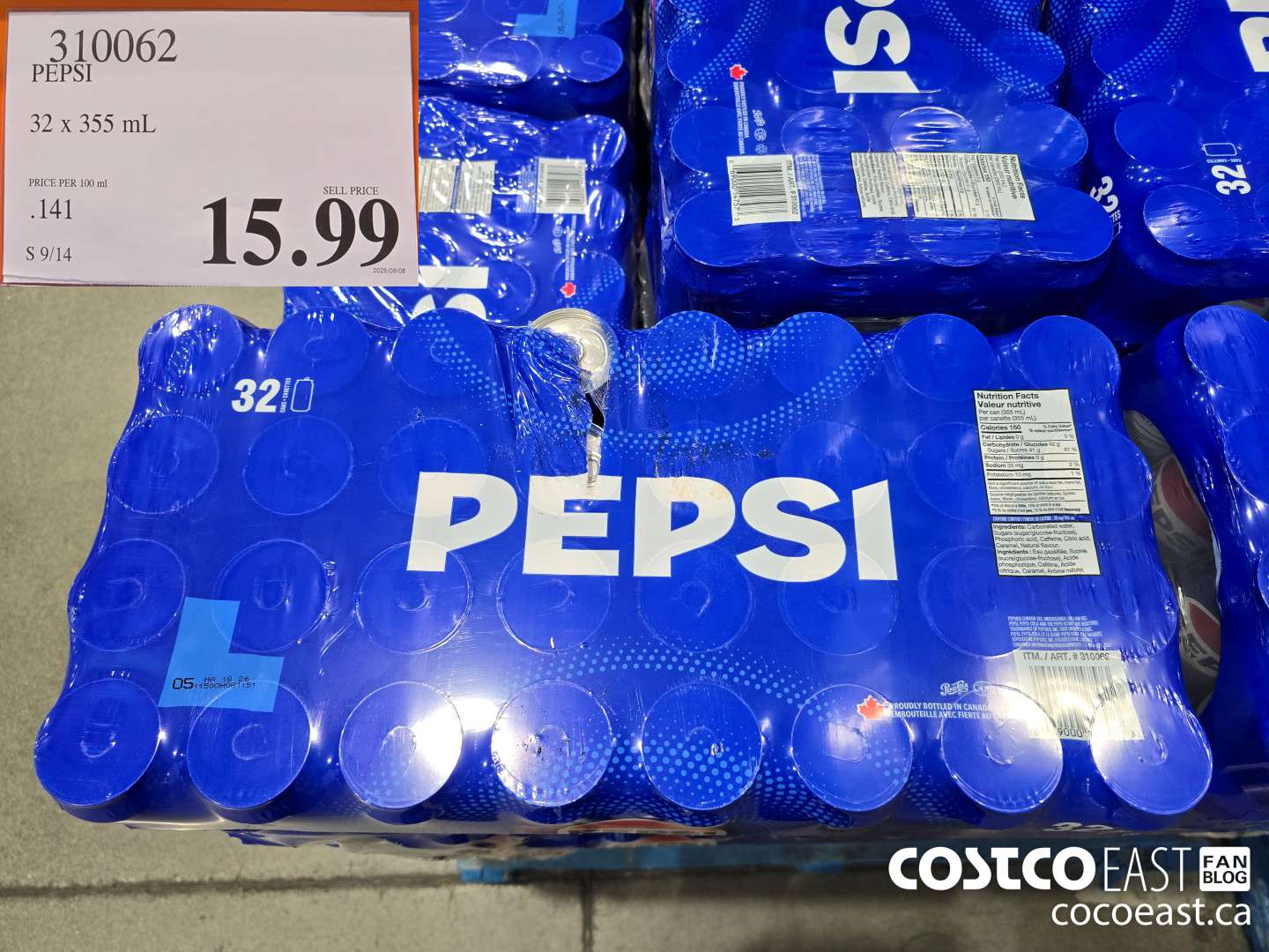 310062 PEPSI 32 X 355 ML $15.99